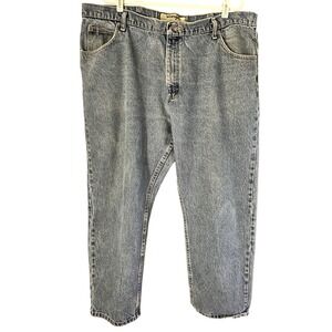 Wrangler Authentics Mens 42x29 Relaxed Fit Straight Leg Blue Denim Jeans